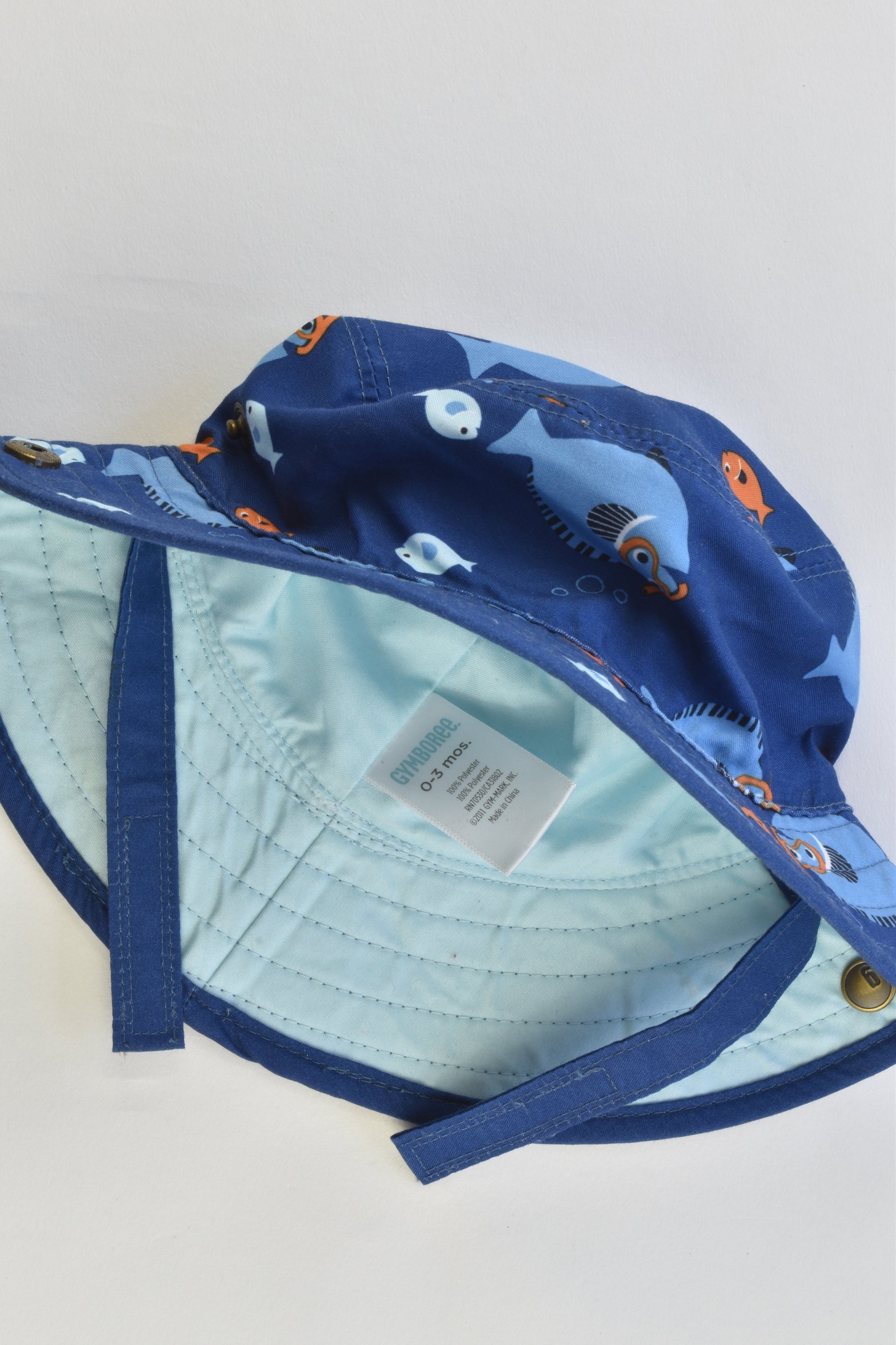 Gymboree Size 0-3 months Fish Sun Hat