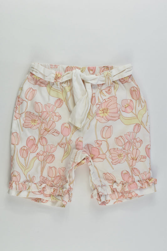 Gymboree Size 0 (6-9 months) Floral Shorts