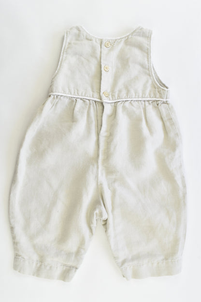 Gymboree Size 3-6 months Linen/Cotton Overalls