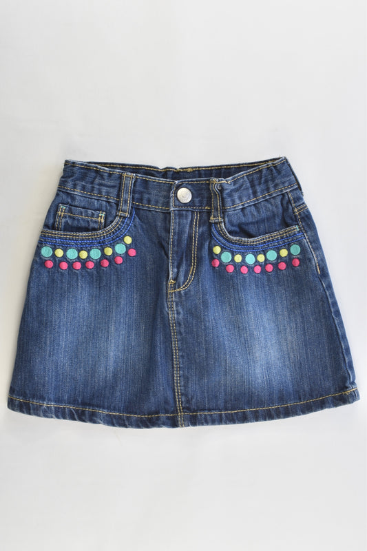 Gymboree Size 5 Denim Skirt with Shorts Underneath