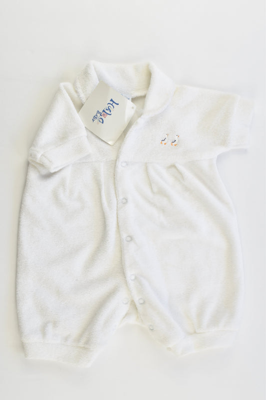 Halo Baby Size 000 Two Ducks Terry Short Romper