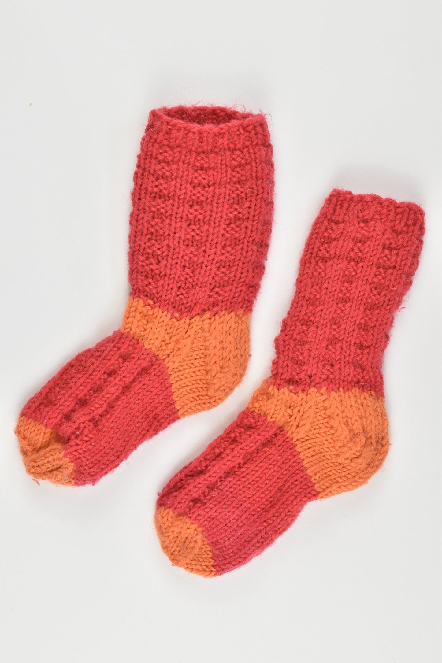Hand Knitted Size 2-3 years old Woolly Socks