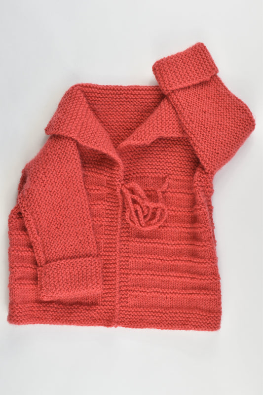 Hand Knitted Size approx 1-2 Cardigan