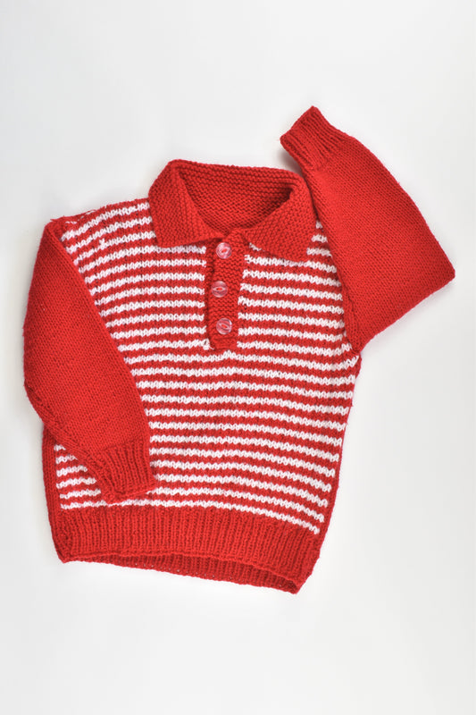 Hand Knitted Size approx 2-3 Jumper