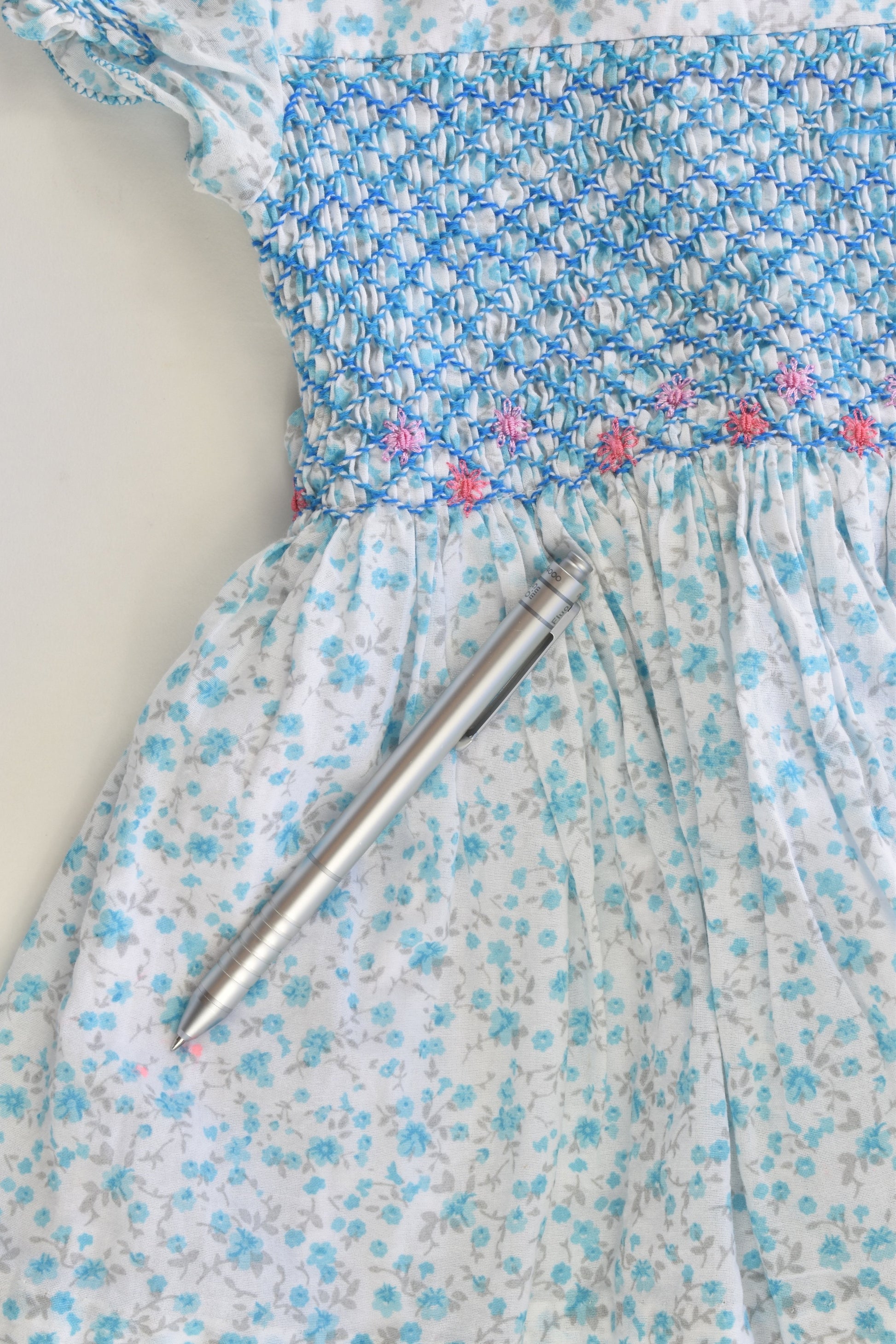 Hand Made Size 1 Lined Smocked Dress and Bloomers