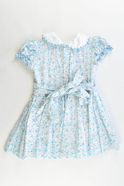 Hand Made Size 1 Lined Smocked Dress and Bloomers