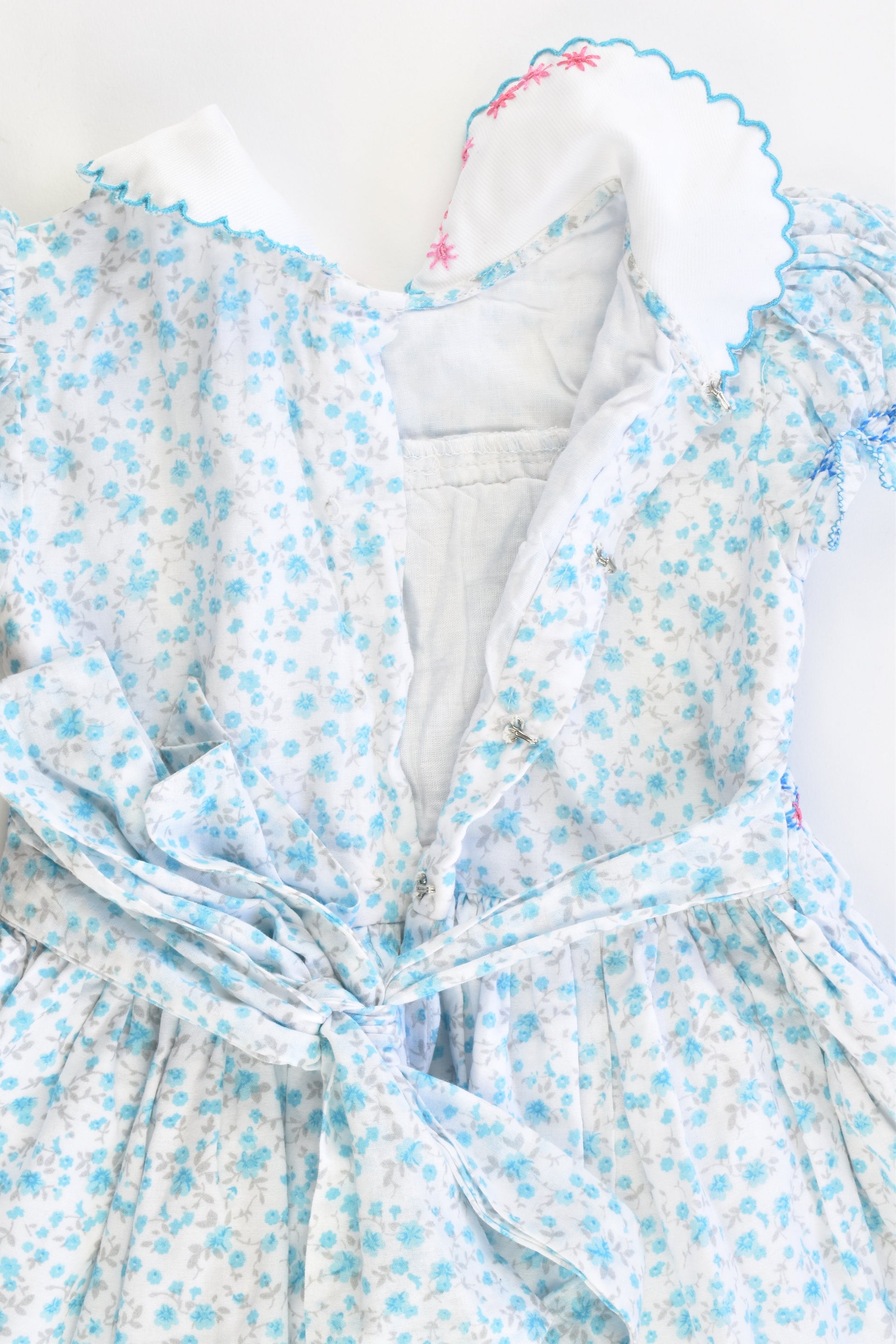 Hand Made Size 1 Lined Smocked Dress and Bloomers