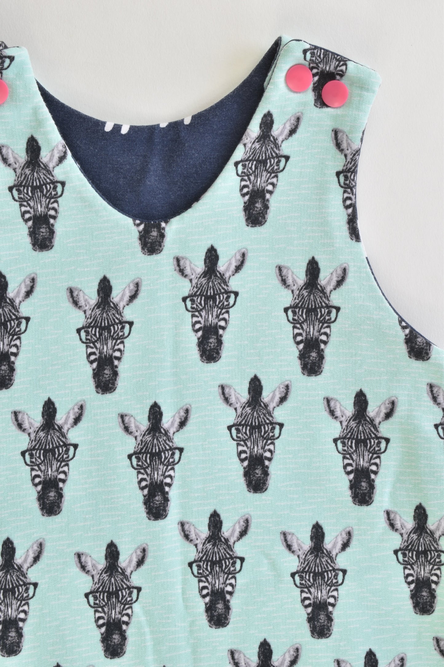 Hand Made Size approx 1-2 Reversible Dress