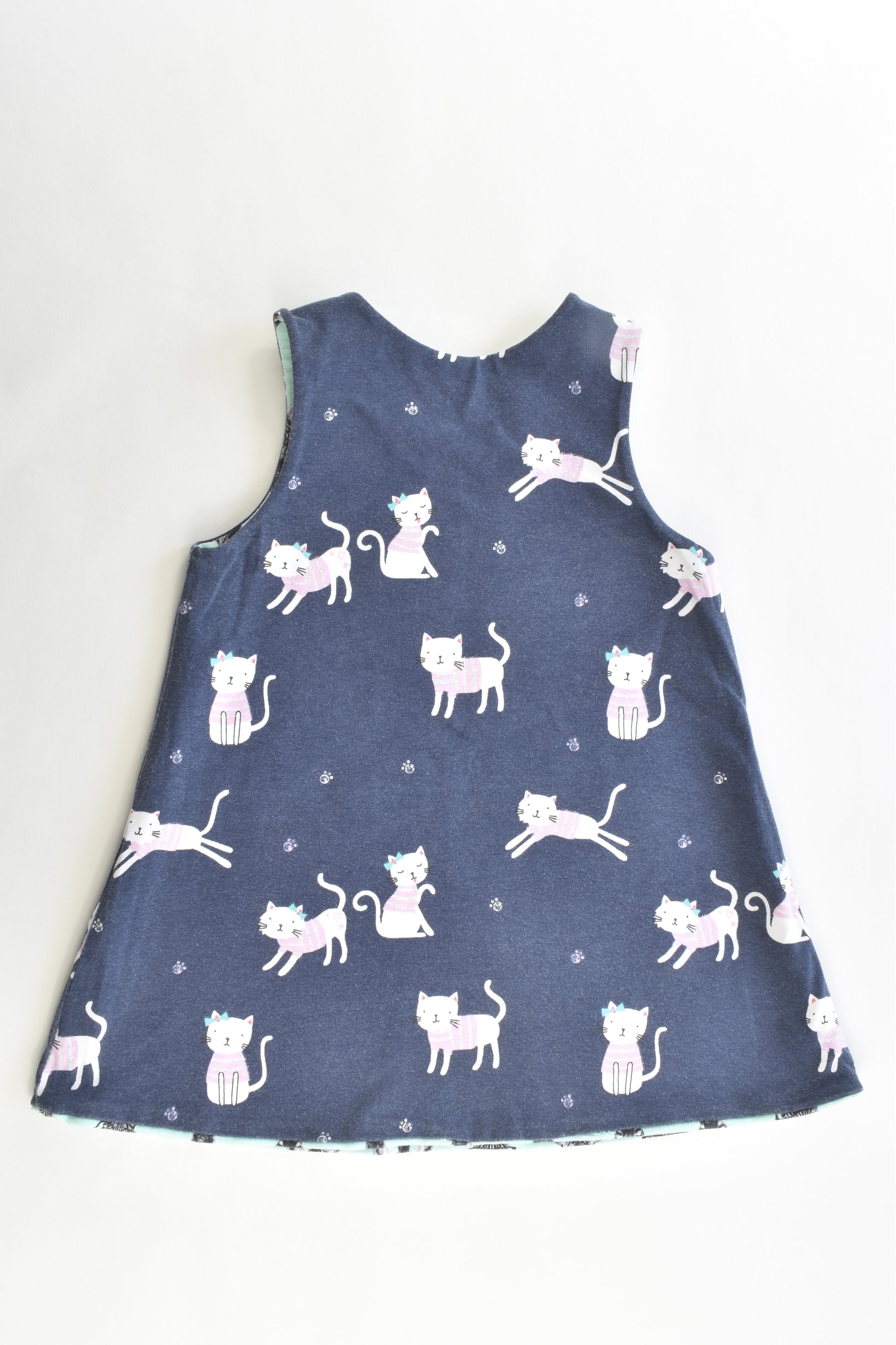 Hand Made Size approx 1-2 Reversible Dress