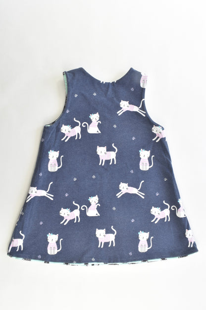 Hand Made Size approx 1-2 Reversible Dress