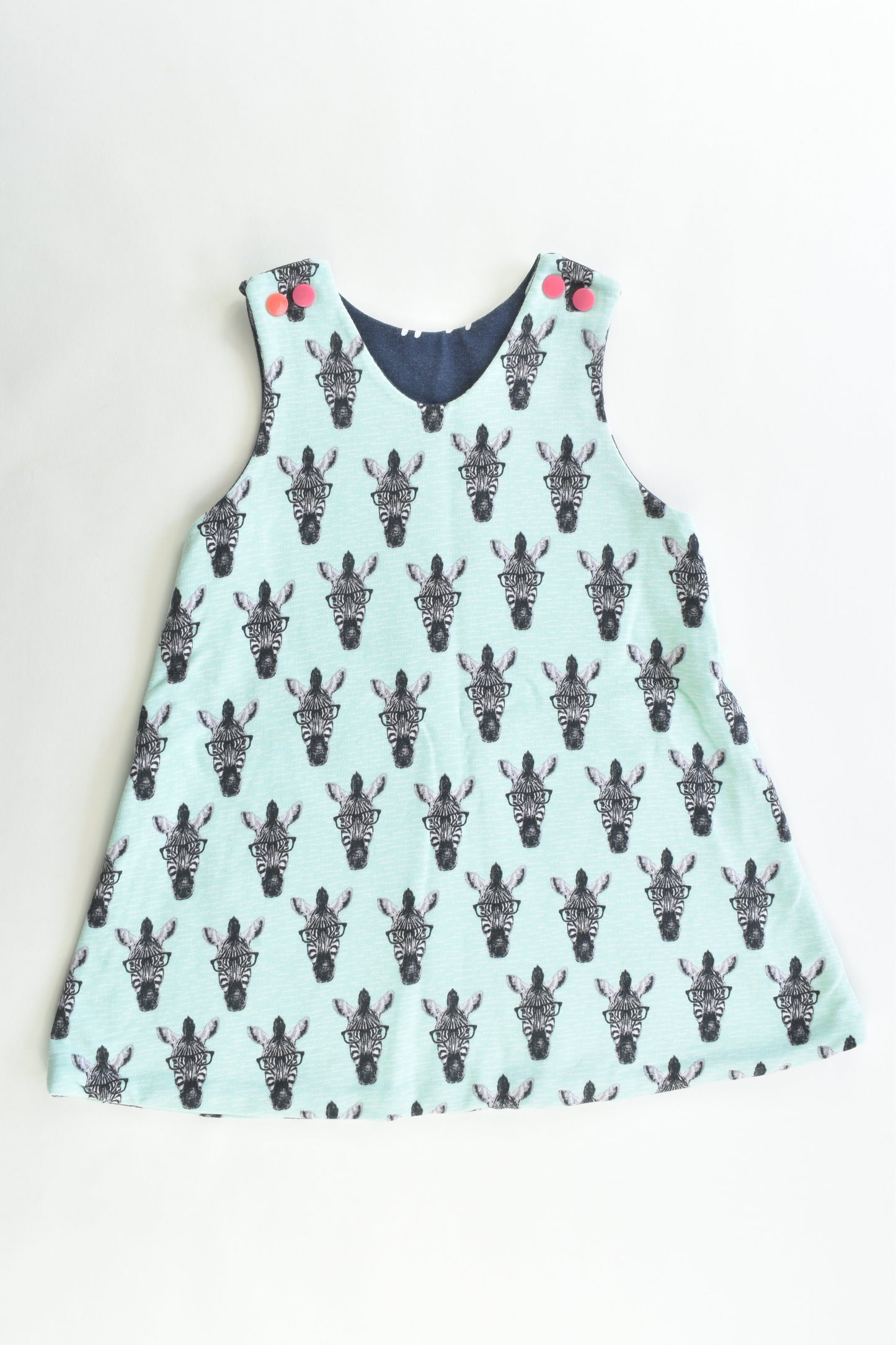 Hand Made Size approx 1-2 Reversible Dress
