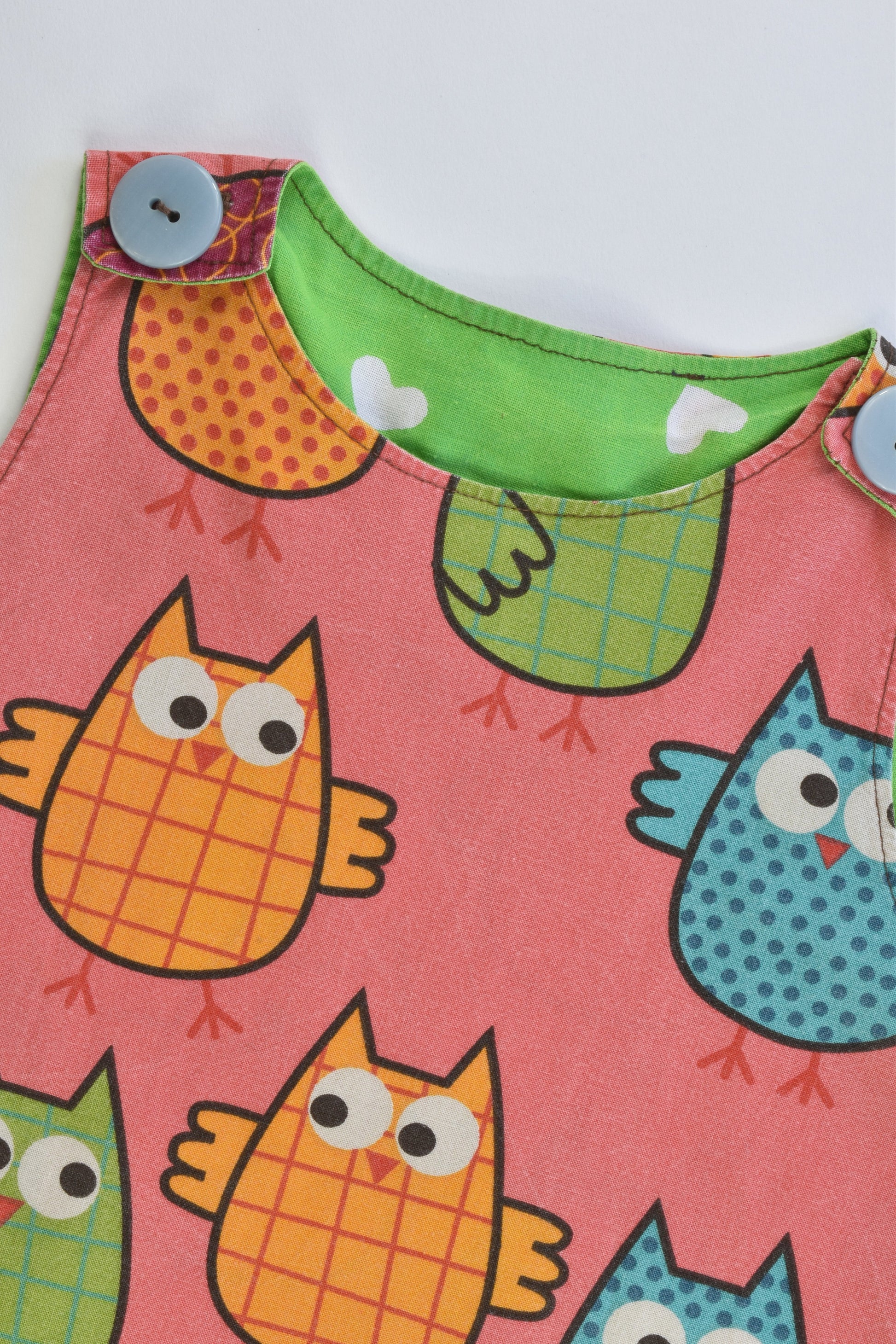 Hand Made Size approx 4 Owl Dress