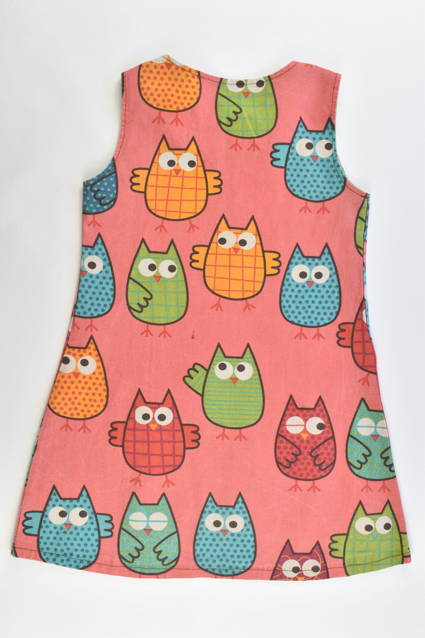 Hand Made Size approx 4 Owl Dress