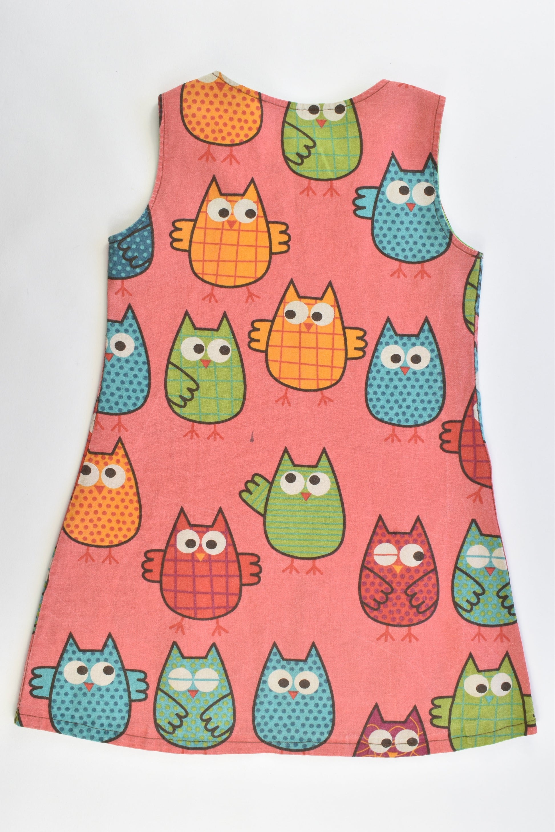Hand Made Size approx 4 Owl Dress