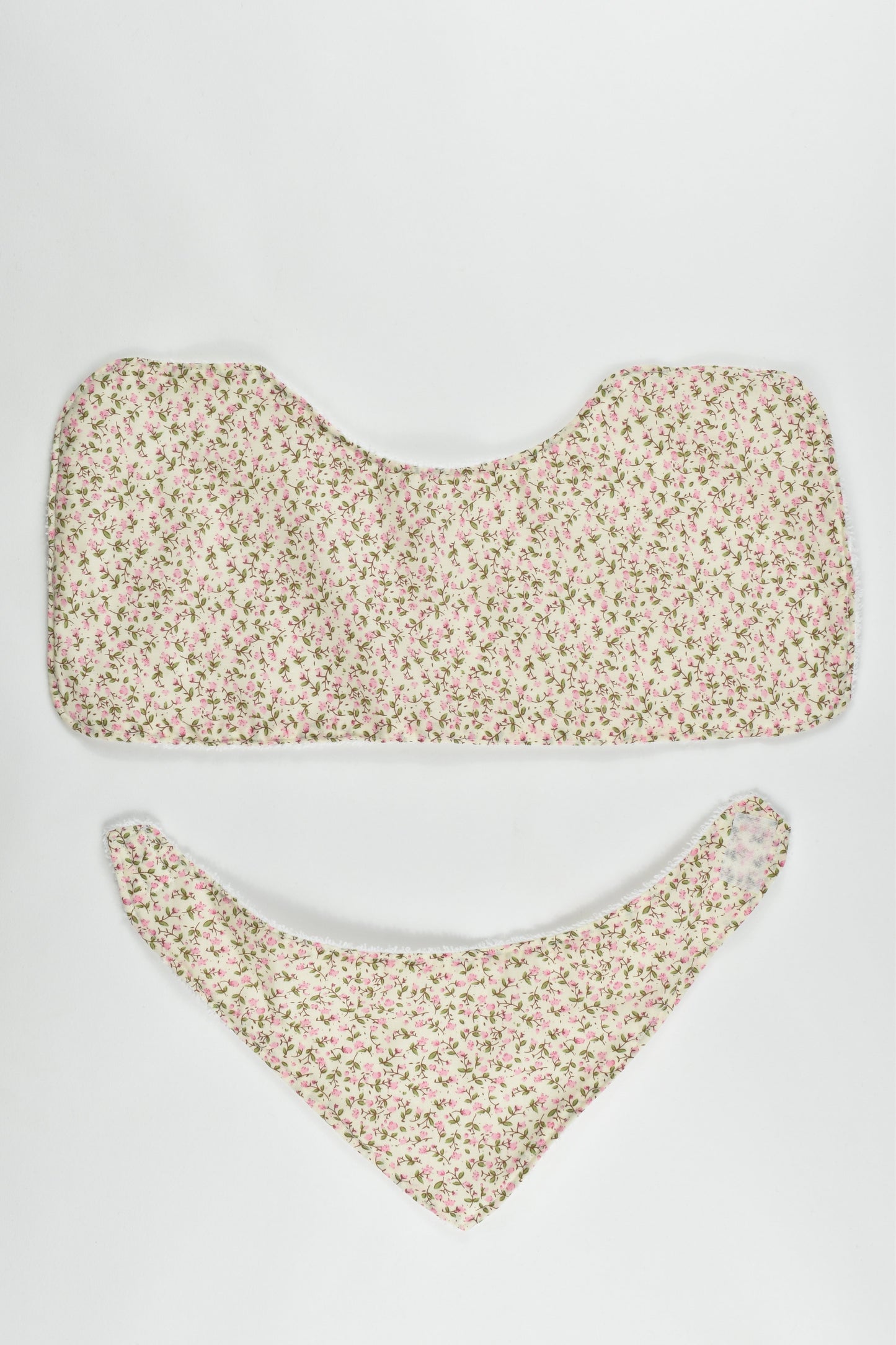 Handmade One Size Floral Bibs