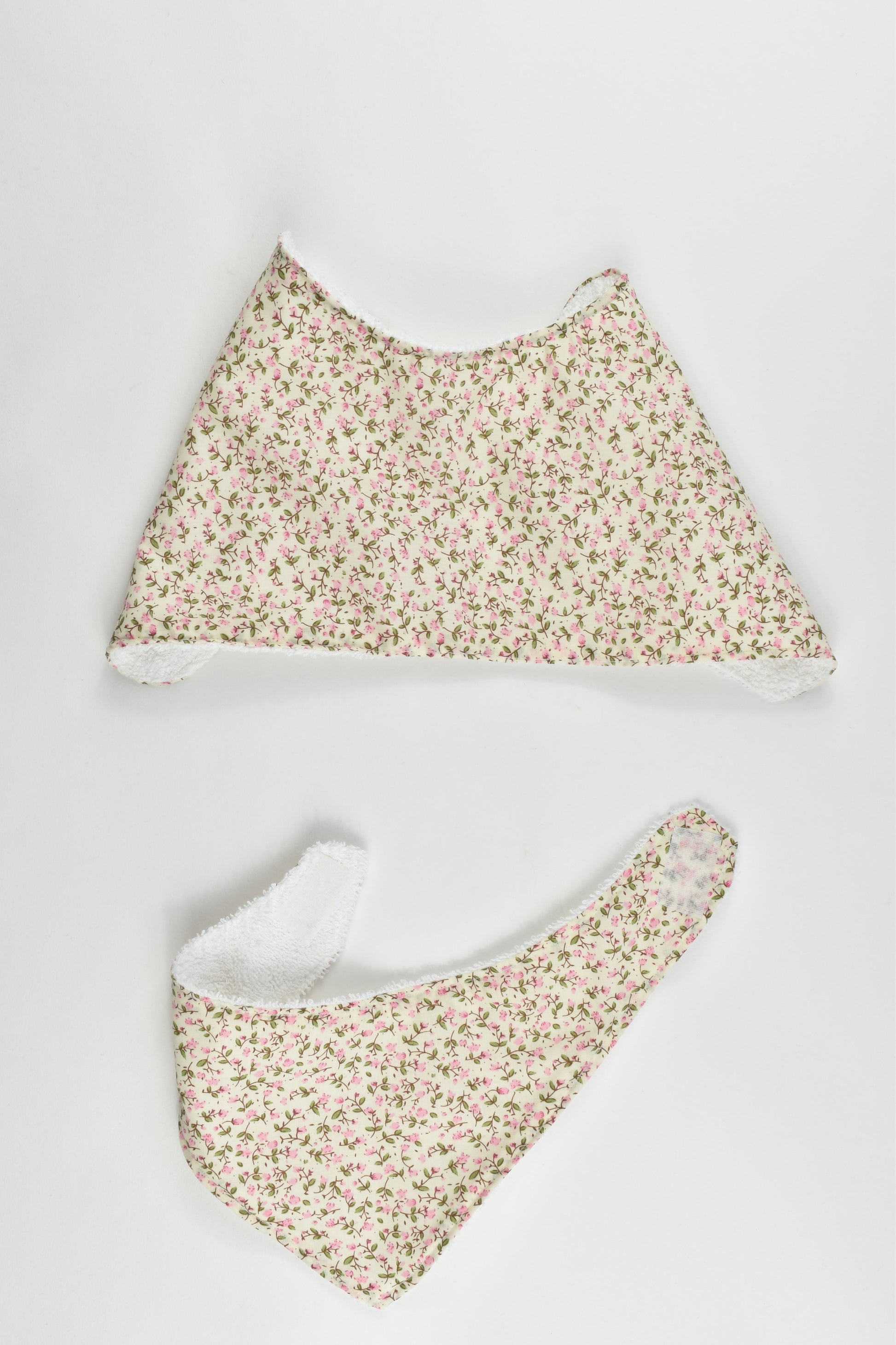Handmade One Size Floral Bibs