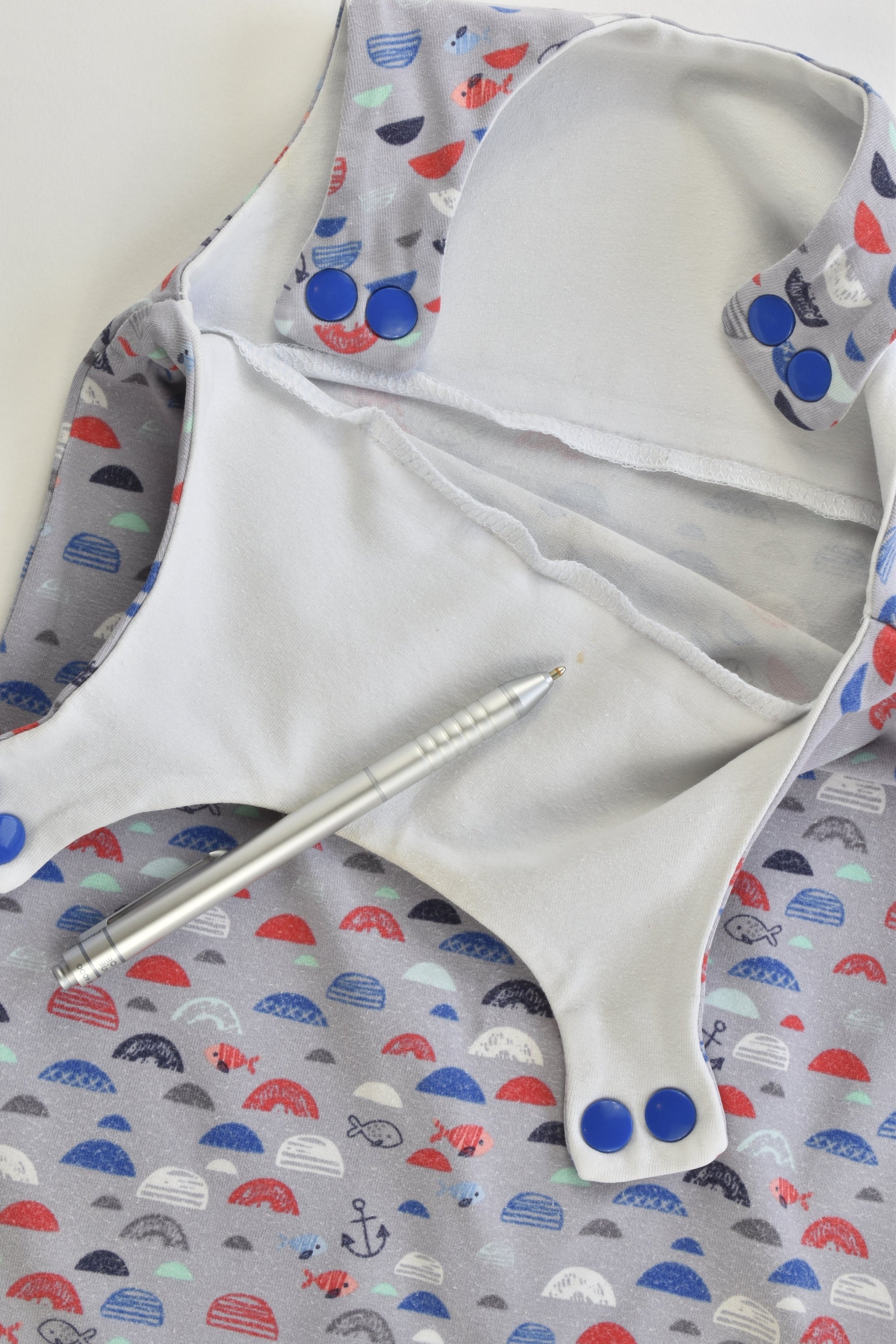 Handmade Size 00 Fish Cotton Overalls