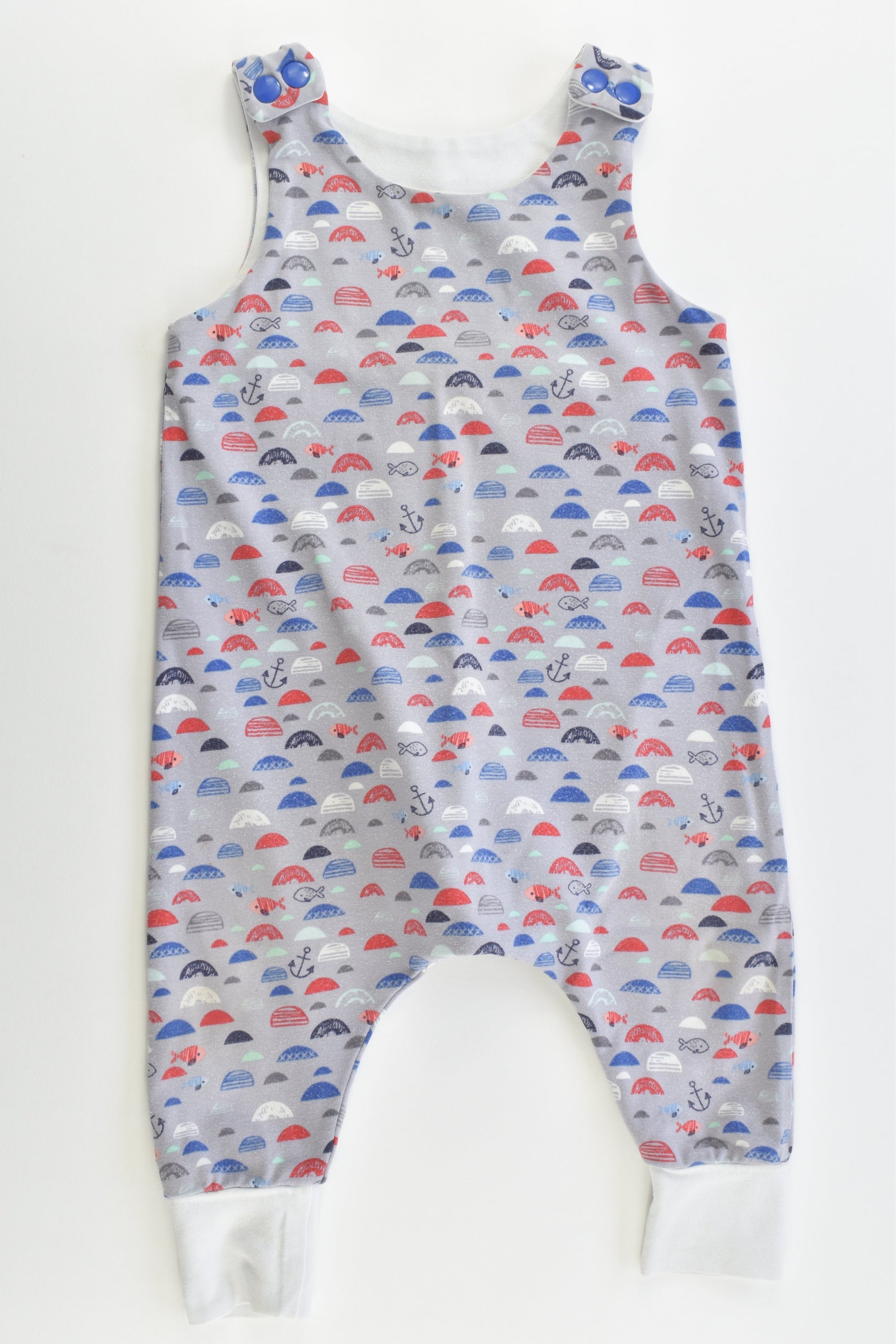 Handmade Size 00 Fish Cotton Overalls