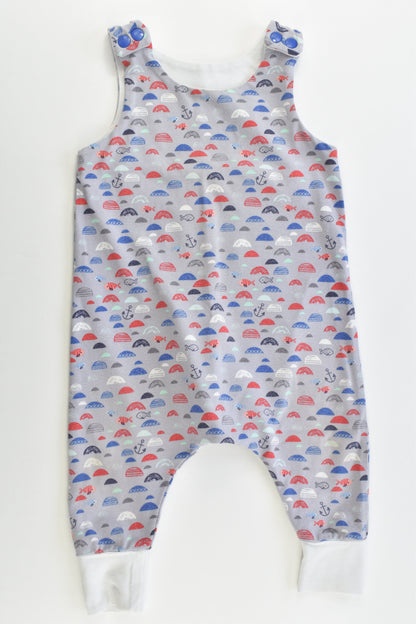 Handmade Size 00 Fish Cotton Overalls