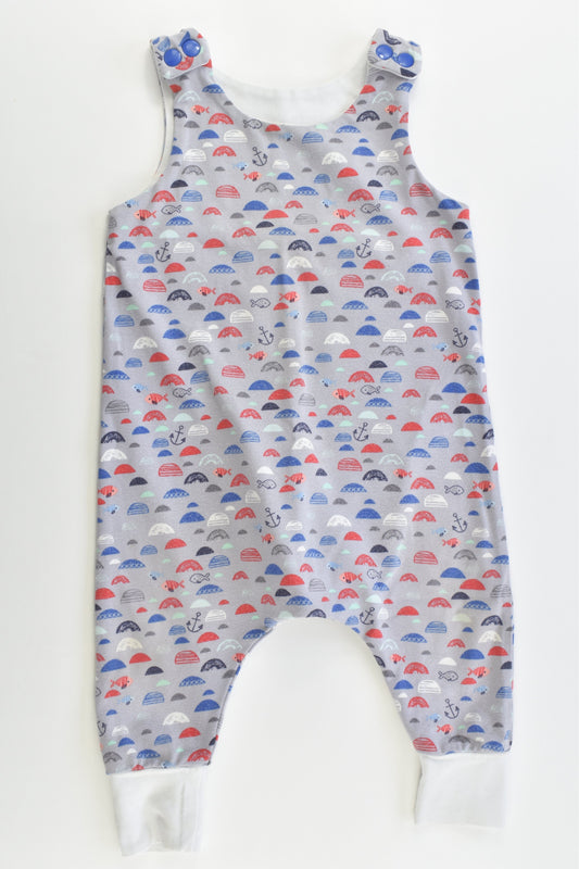 Handmade Size 00 Fish Cotton Overalls
