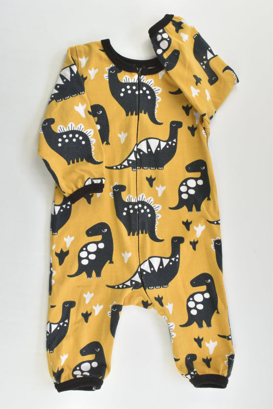 Handmade Size 00 (Generous size 62 cm) Dinosaurs Romper