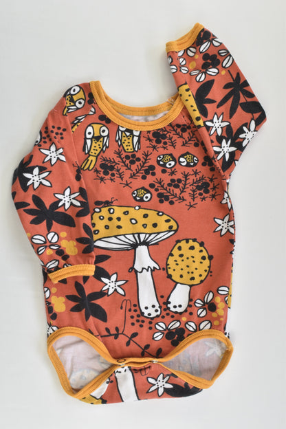 Handmade Size 000 (56 cm) Mushrooms Bodysuit