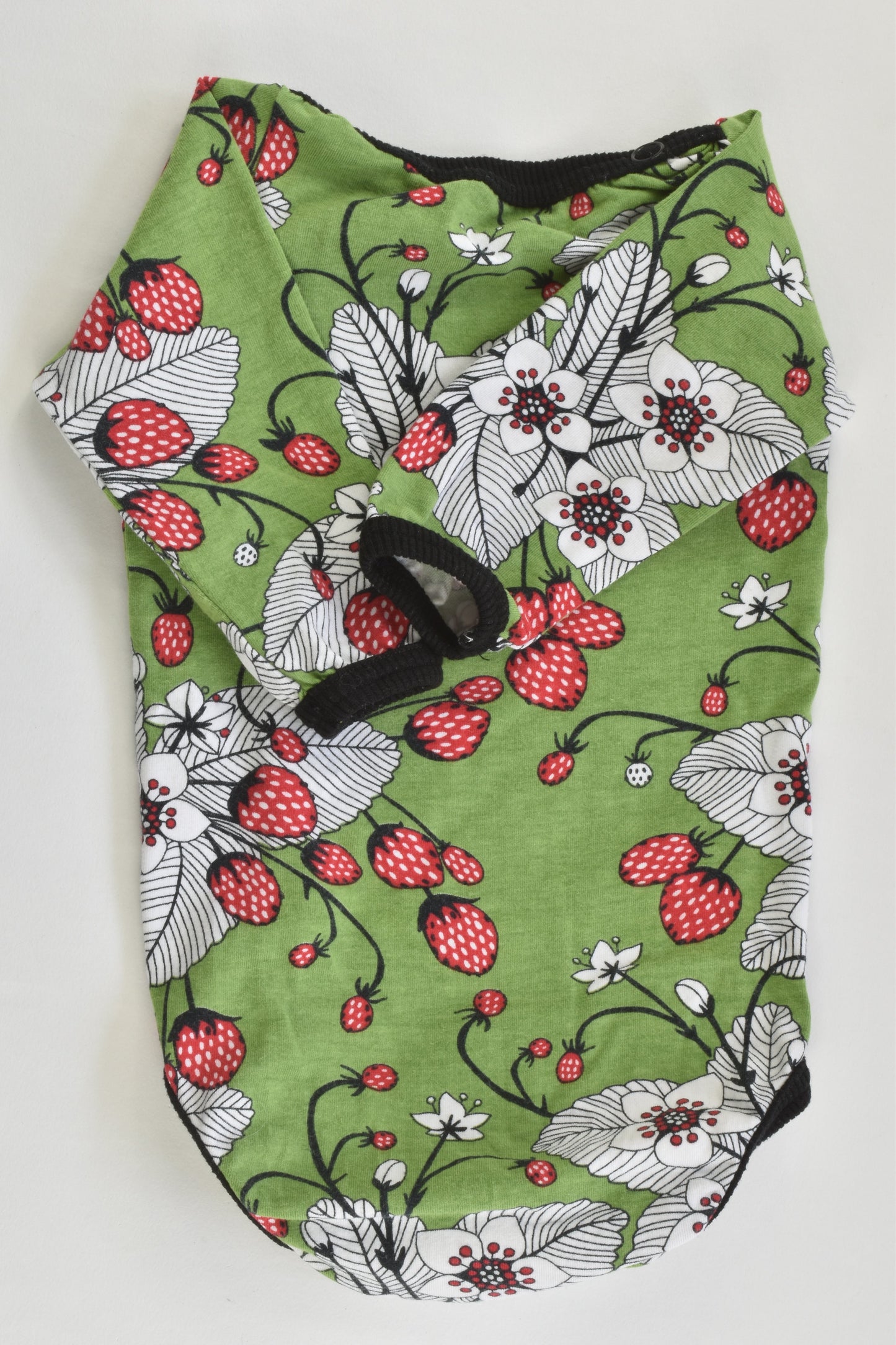 Handmade Size 000 (56 cm) Strawberries Bodysuit