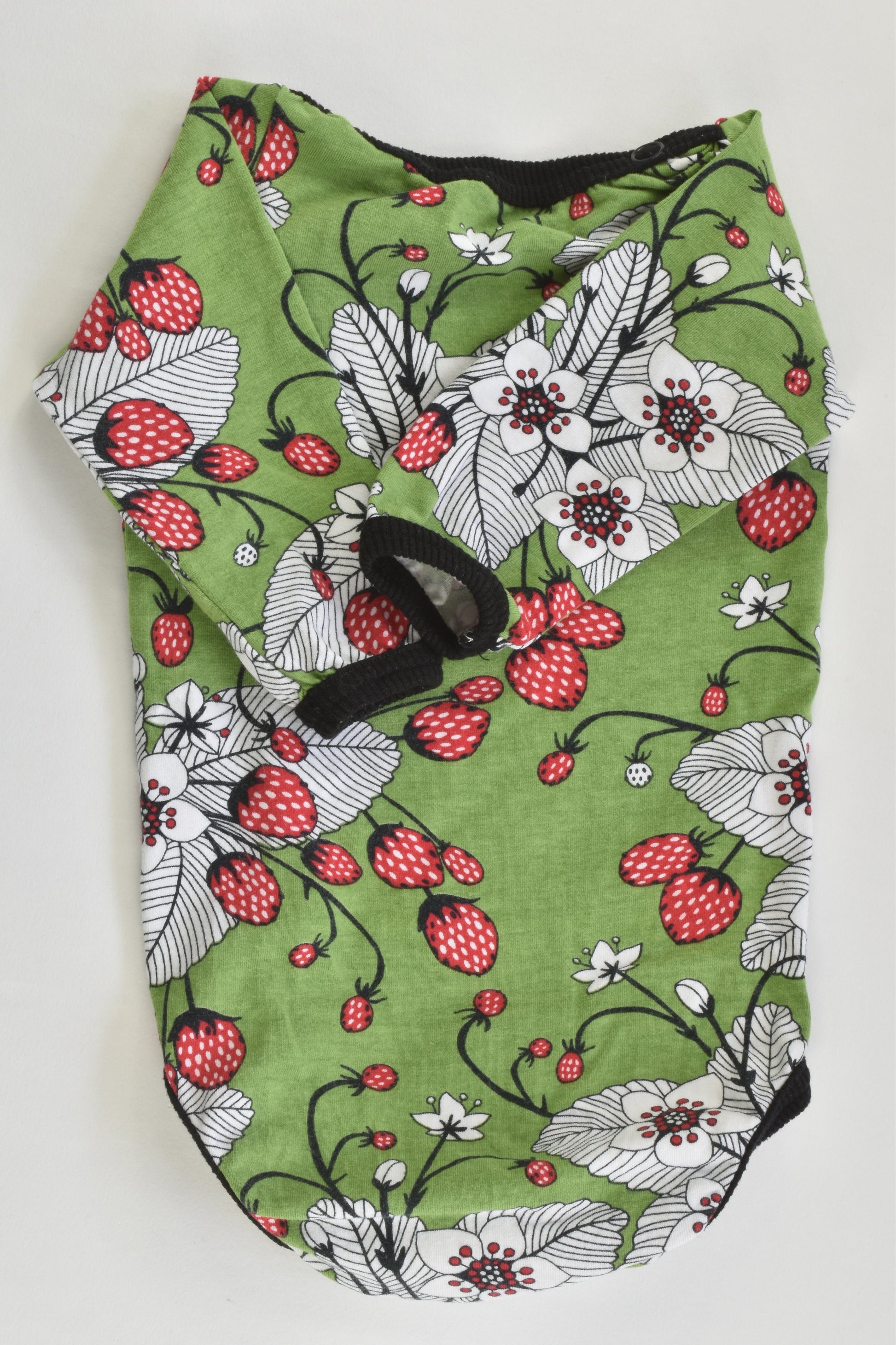 Handmade Size 000 (56 cm) Strawberries Bodysuit
