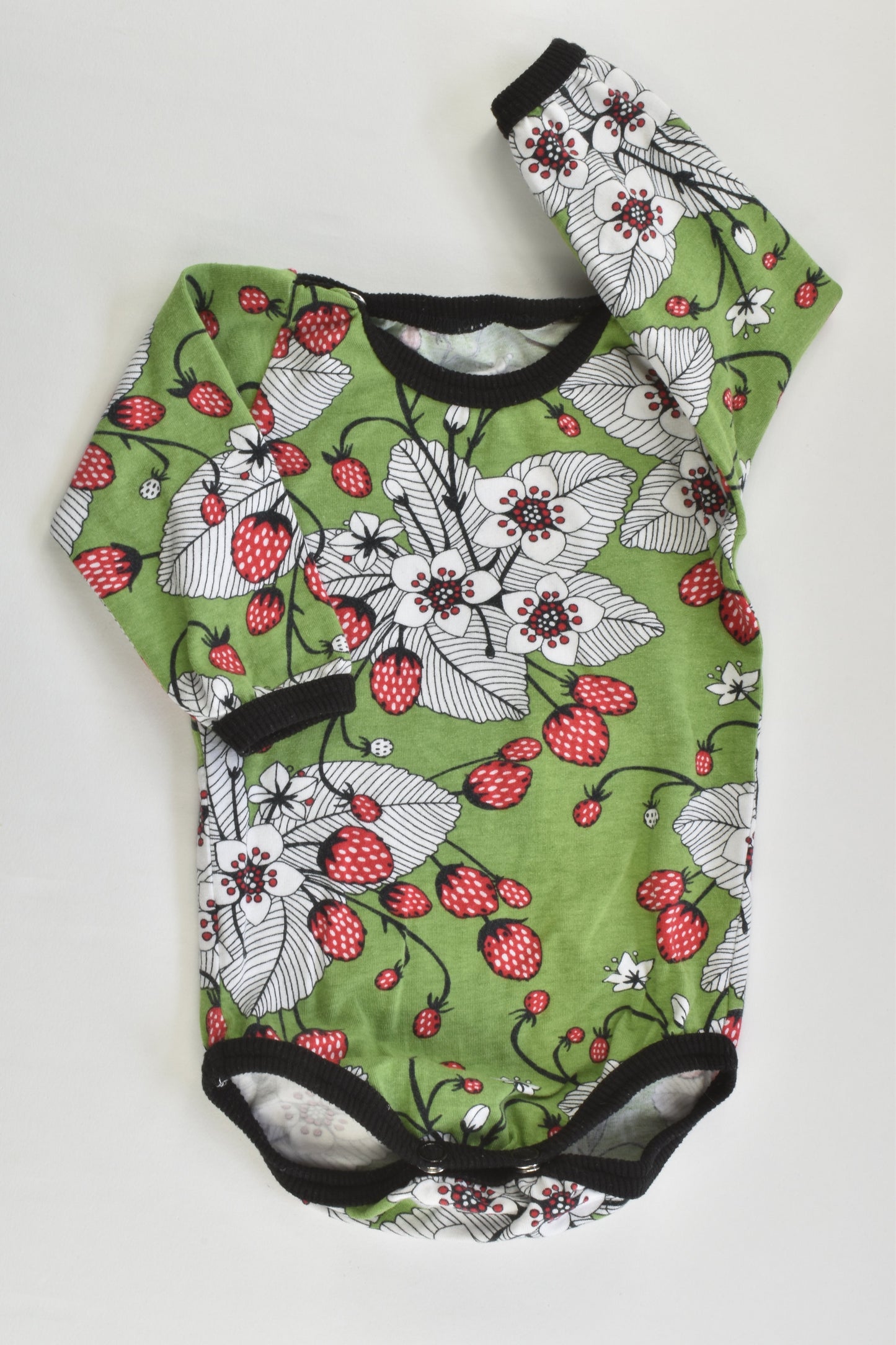 Handmade Size 000 (56 cm) Strawberries Bodysuit