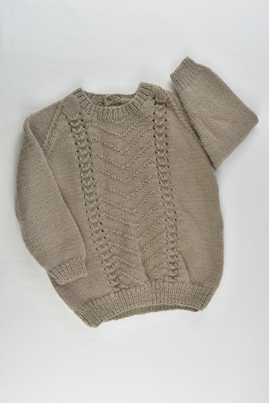 Handmade Size 1-2 Knitted Jumper