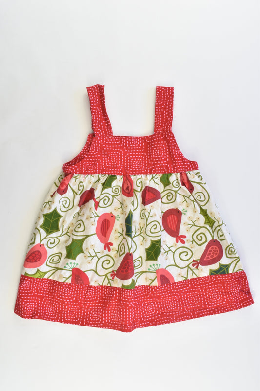 Handmade Size 12 months Christmas Dress