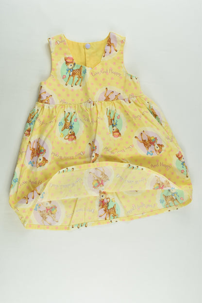 Handmade Size 2 'Dear Little World' Dress