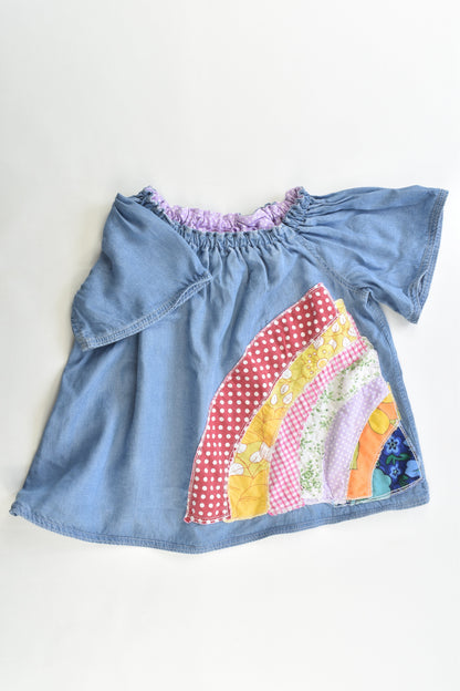 Handmade Size 3 Lightweight Denim Blouse