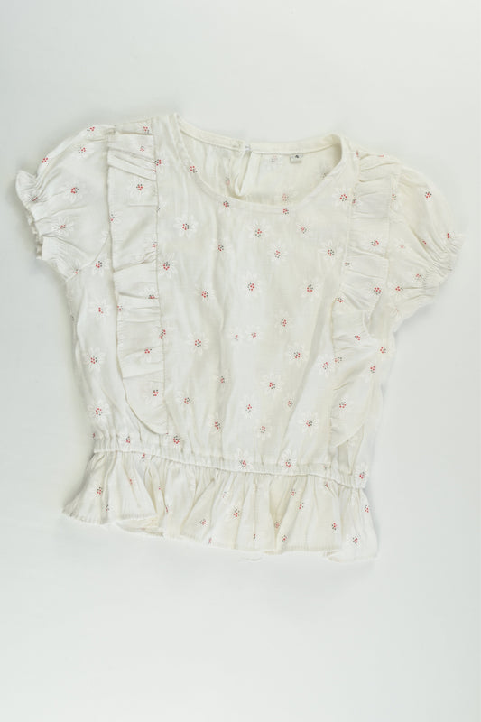Handmade Size 4 Floral Blouse