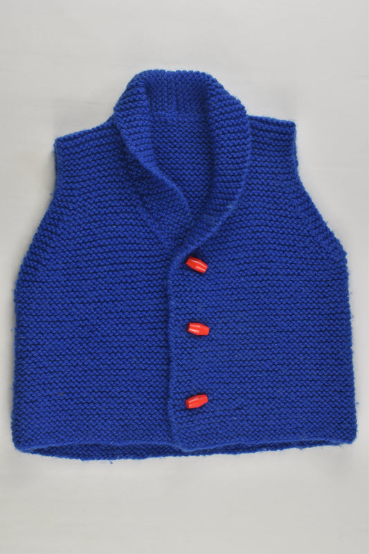 Handmade Size approx 0-1 Knitted Vest