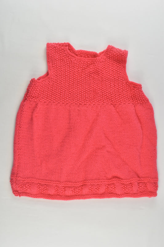 Handmade Size approx 0-1 Love Hearts Hem Knitted Dress