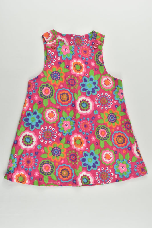 Handmade Size approx 0-1 Stretchy Colorful Flowers Cord Dress