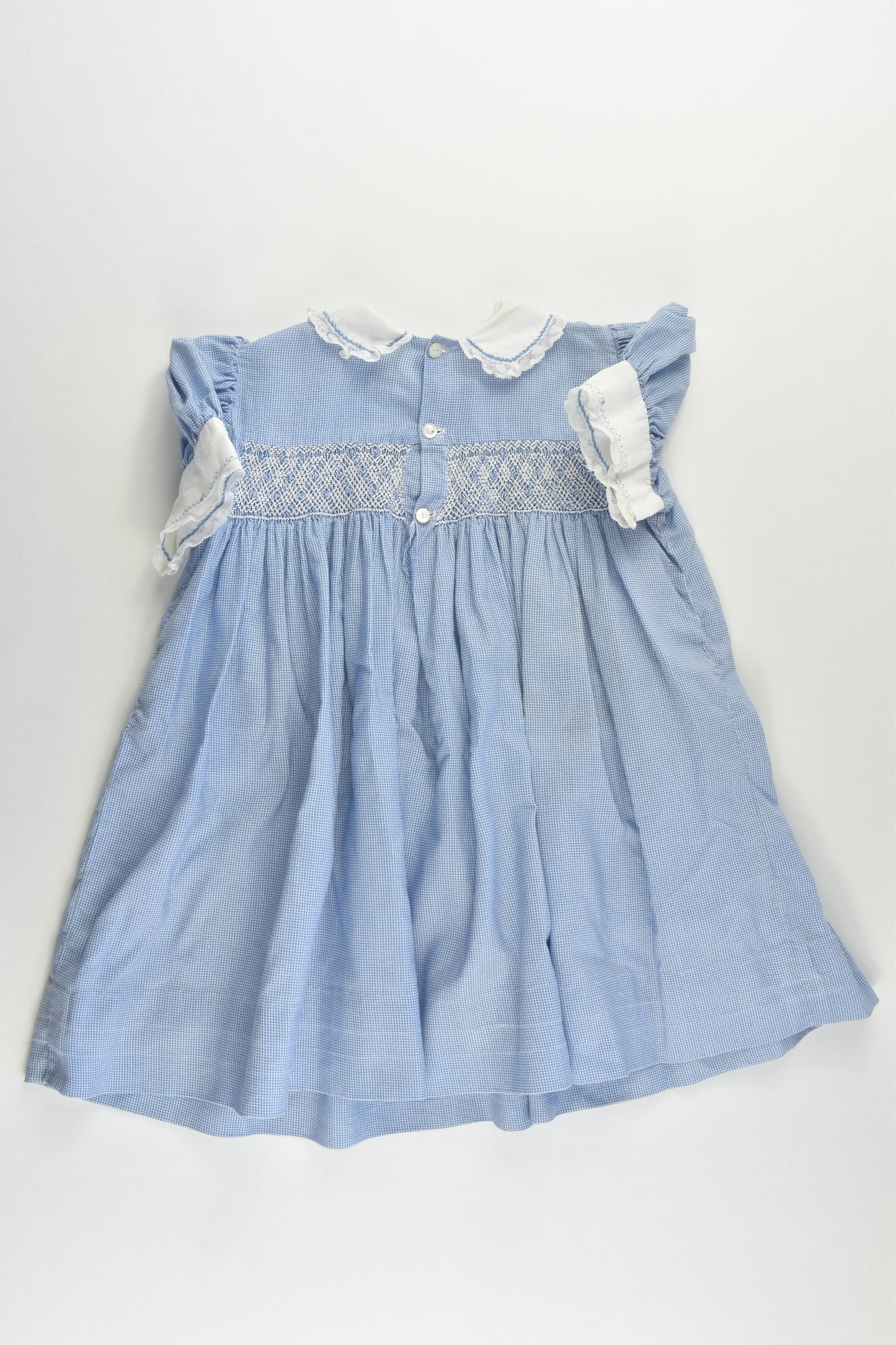 Handmade Size approx 0-1 Vintage Smocked Dress