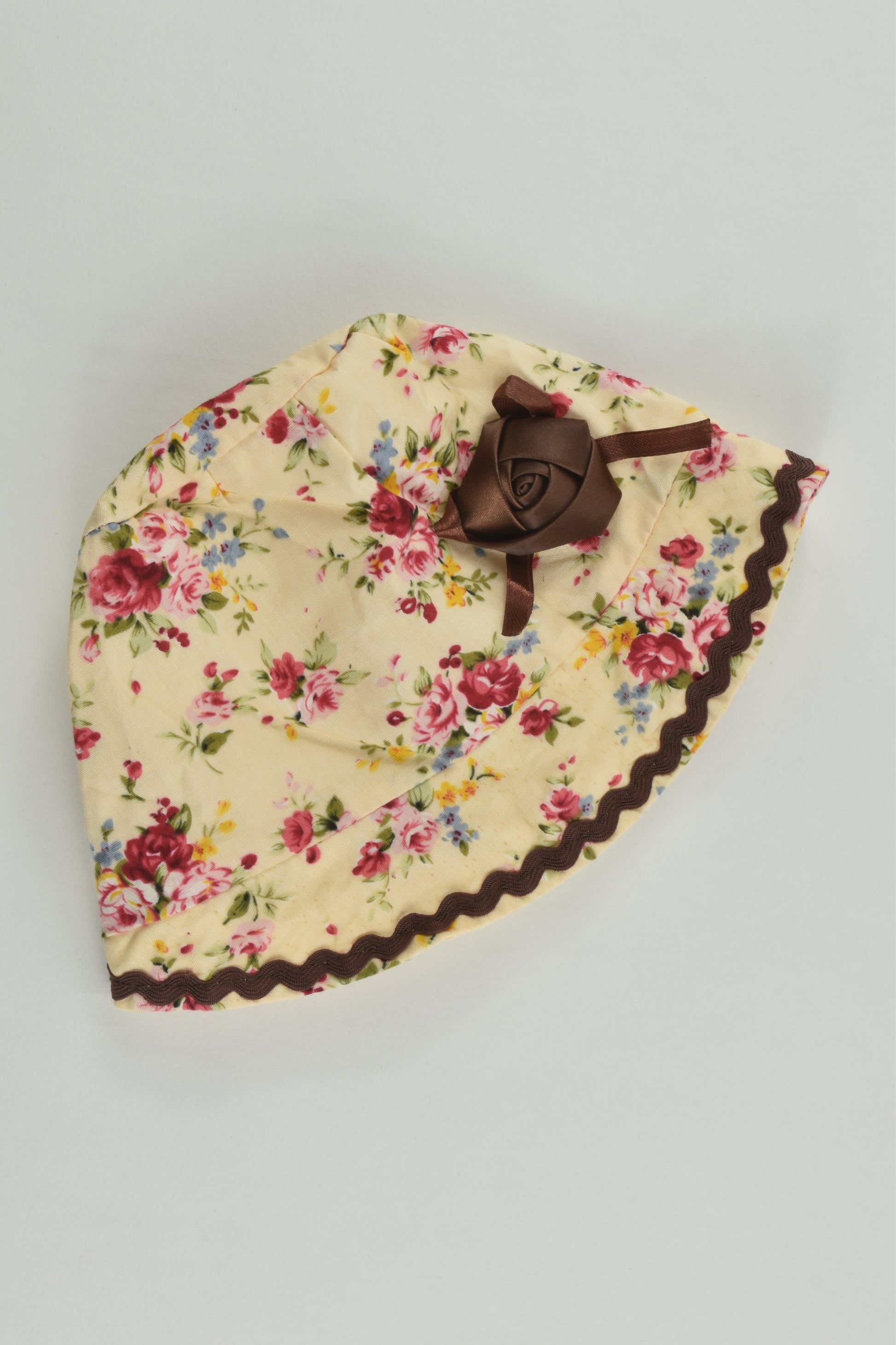 Handmade (?) Size approx 0-6 months Floral Hat