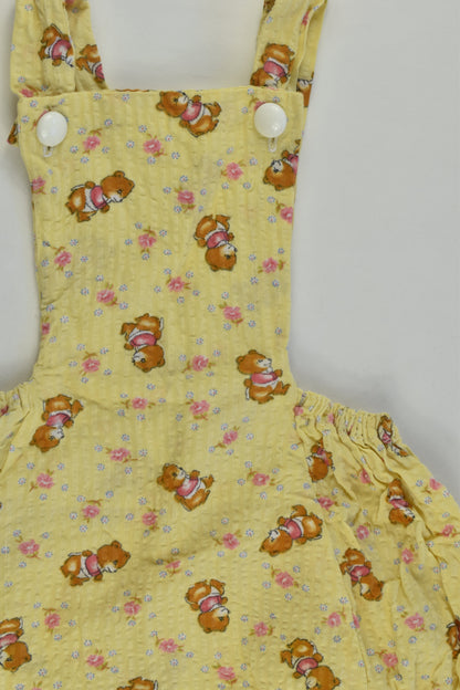 Handmade Size approx 0 Bear Bubble Romper