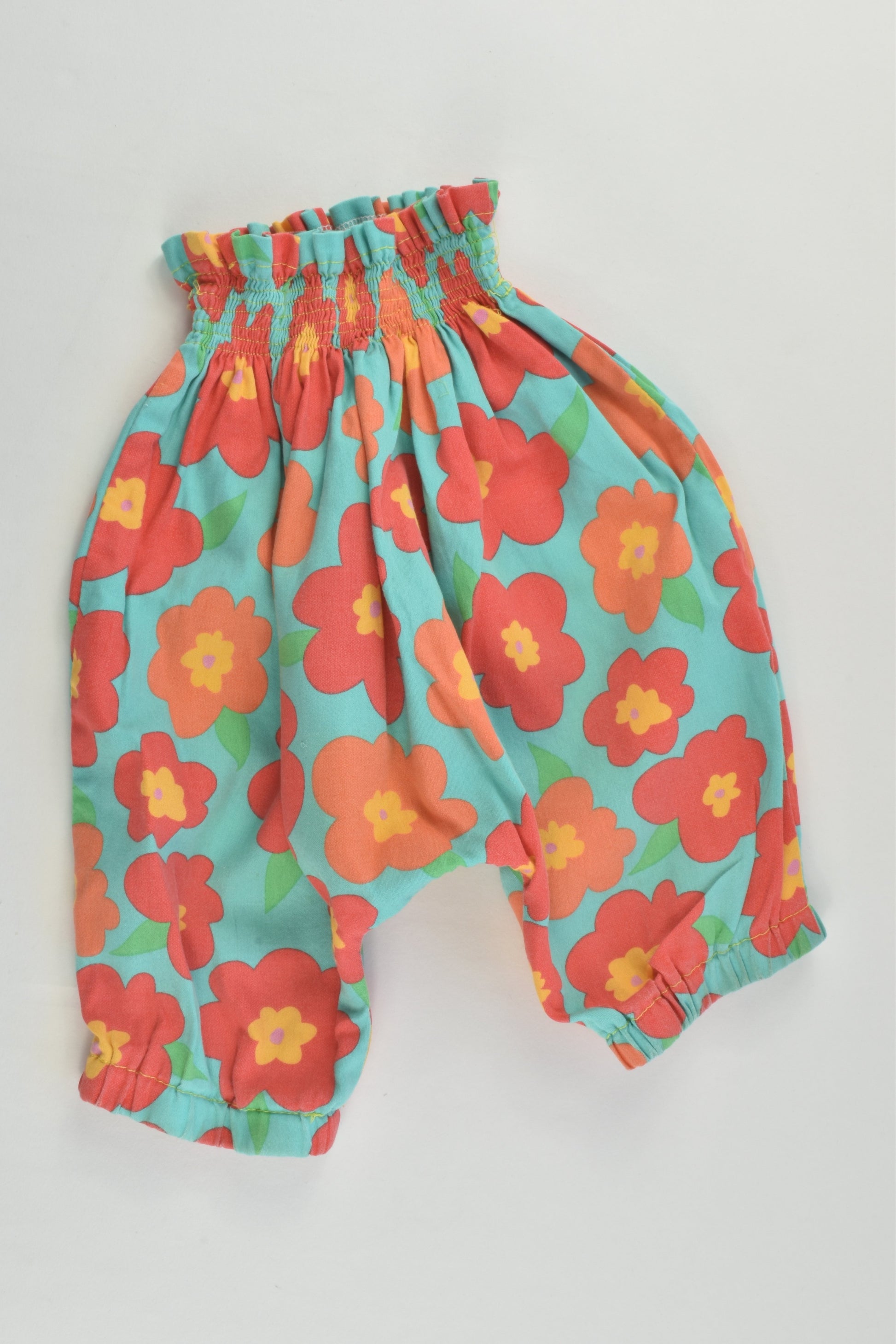 Handmade Size approx 0 Floral Baggy Pants