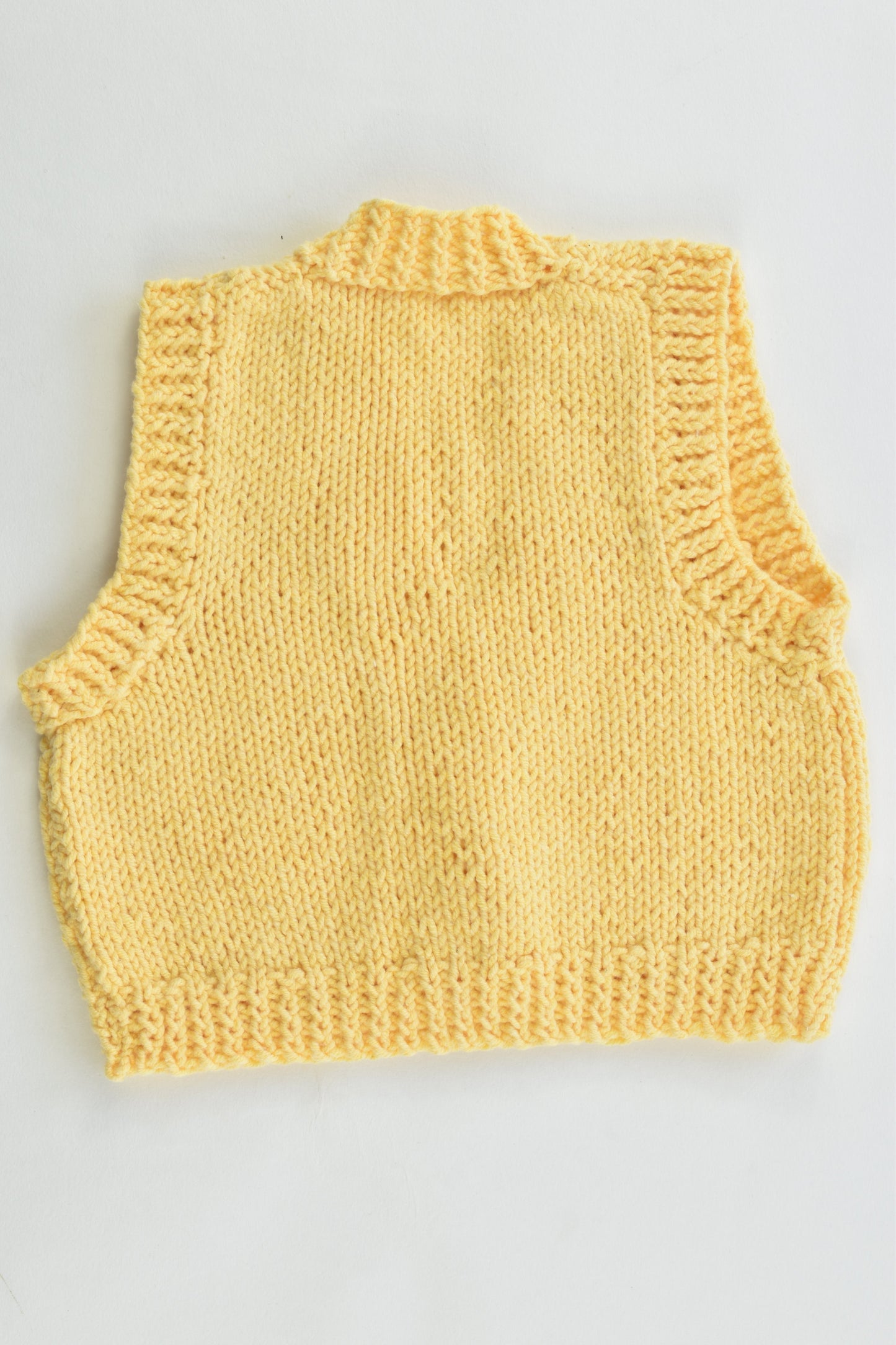 Handmade Size approx 00 Knitted Cotton Vest