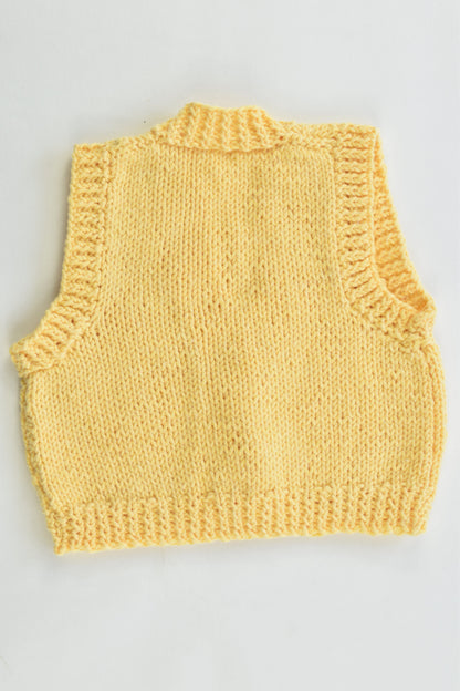 Handmade Size approx 00 Knitted Cotton Vest