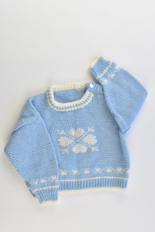 Handmade Size approx 00 Knitted Jumper
