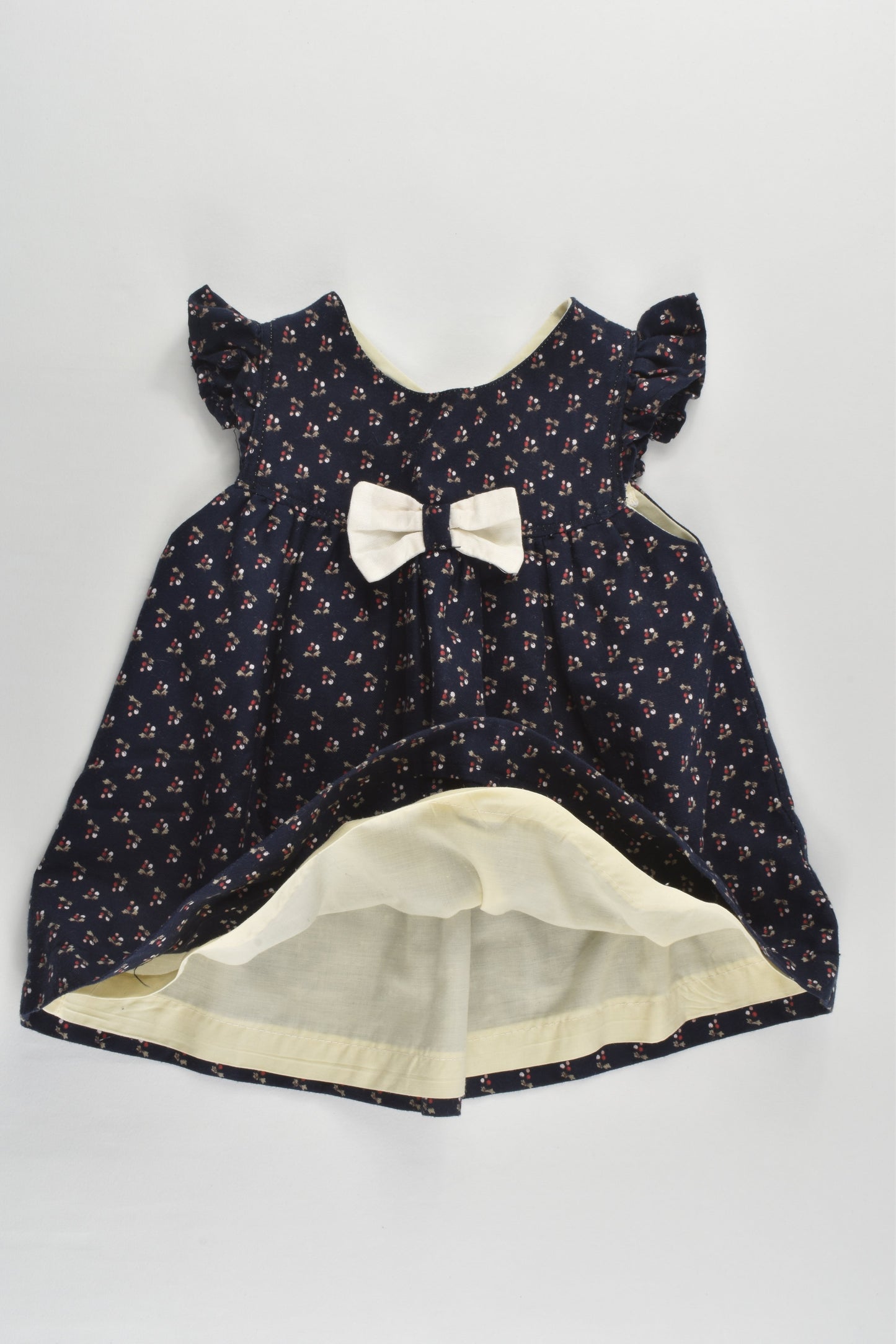 Handmade Size approx 00 Lined Berry Dress