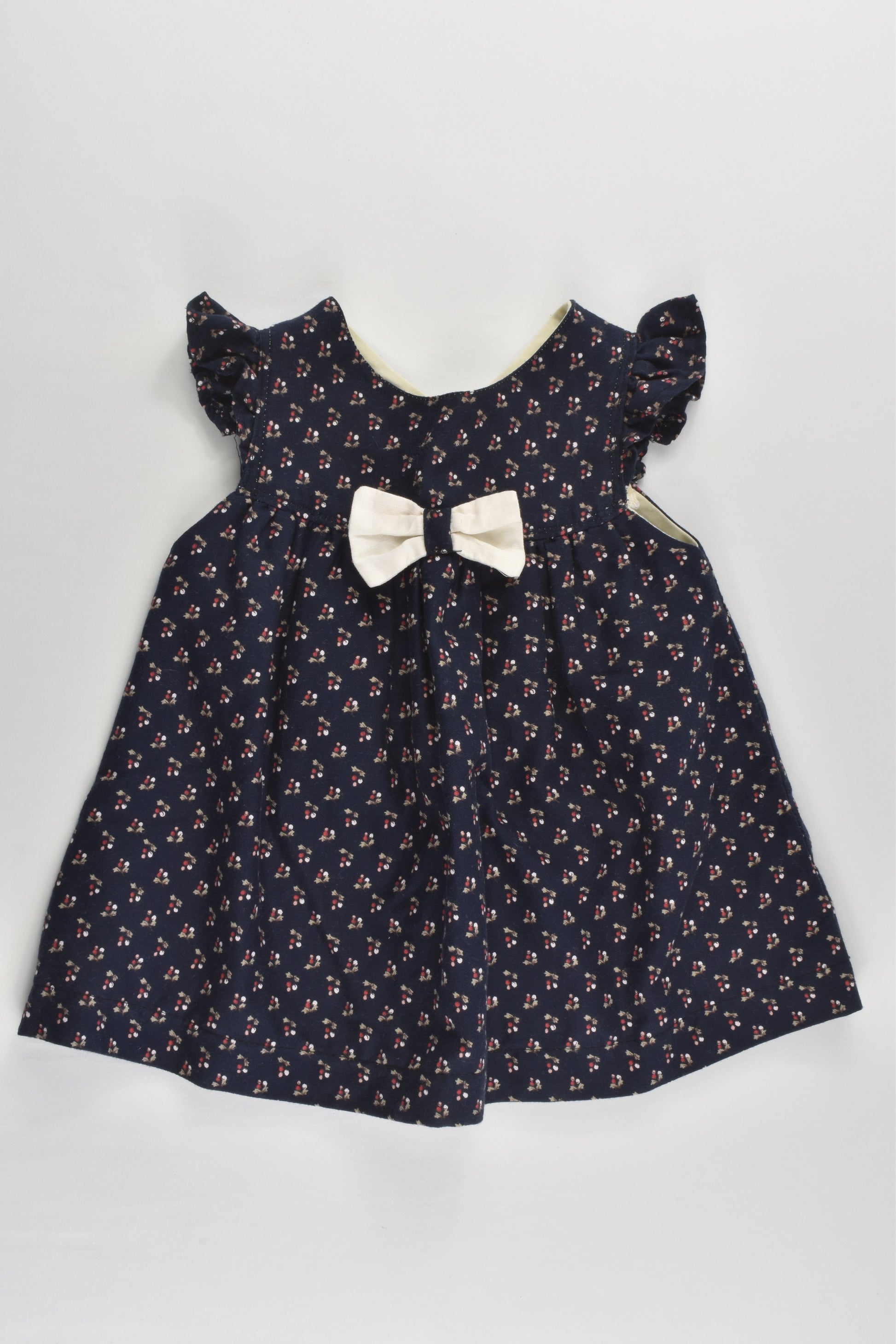 Handmade Size approx 00 Lined Berry Dress