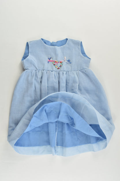 Handmade Size approx 00 Lined Two Birds Dress