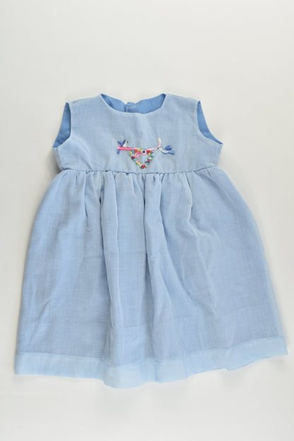 Handmade Size approx 00 Lined Two Birds Dress
