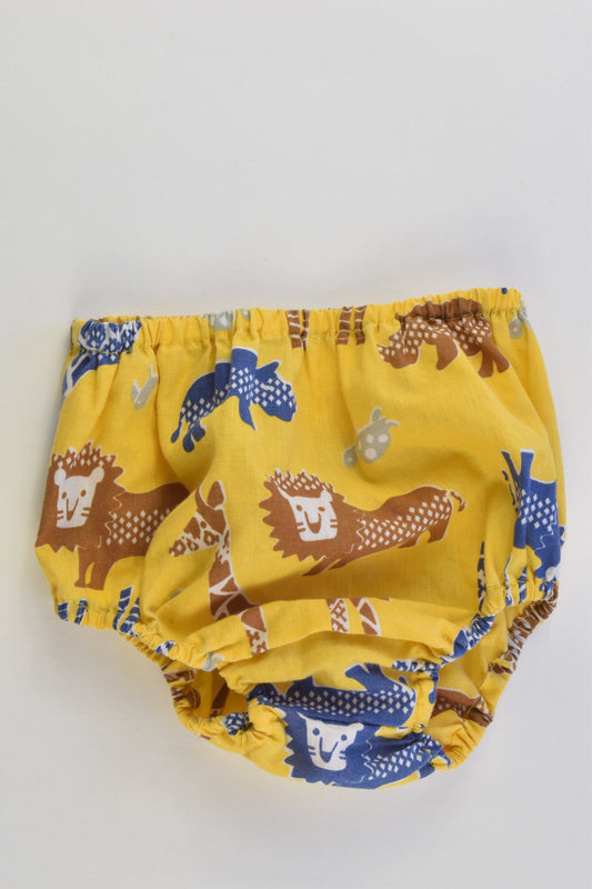 Handmade Size approx 00 Safari Animals Nappy Cover