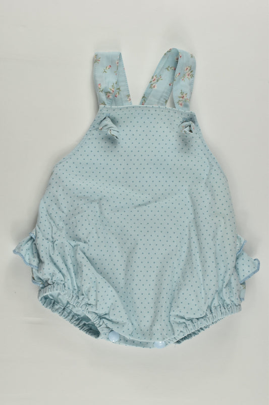 Handmade (?) Size approx 000 Ruffle at the Back Playsuit